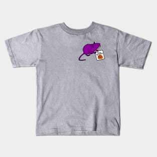 Small Vampire Rat with Halloween Horror Card Kids T-Shirt